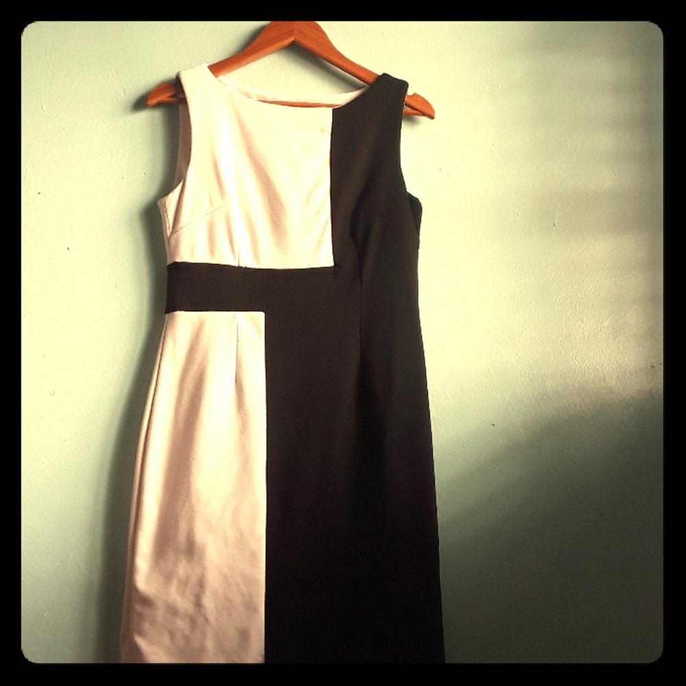 Black & white office-type Dress